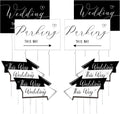 Wenqik Wedding Directional Parking Signs for Memorable Celebrations