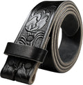 100% One-Piece Full Grain Leather Belt Strap 1-1/2in - Durable Vintage