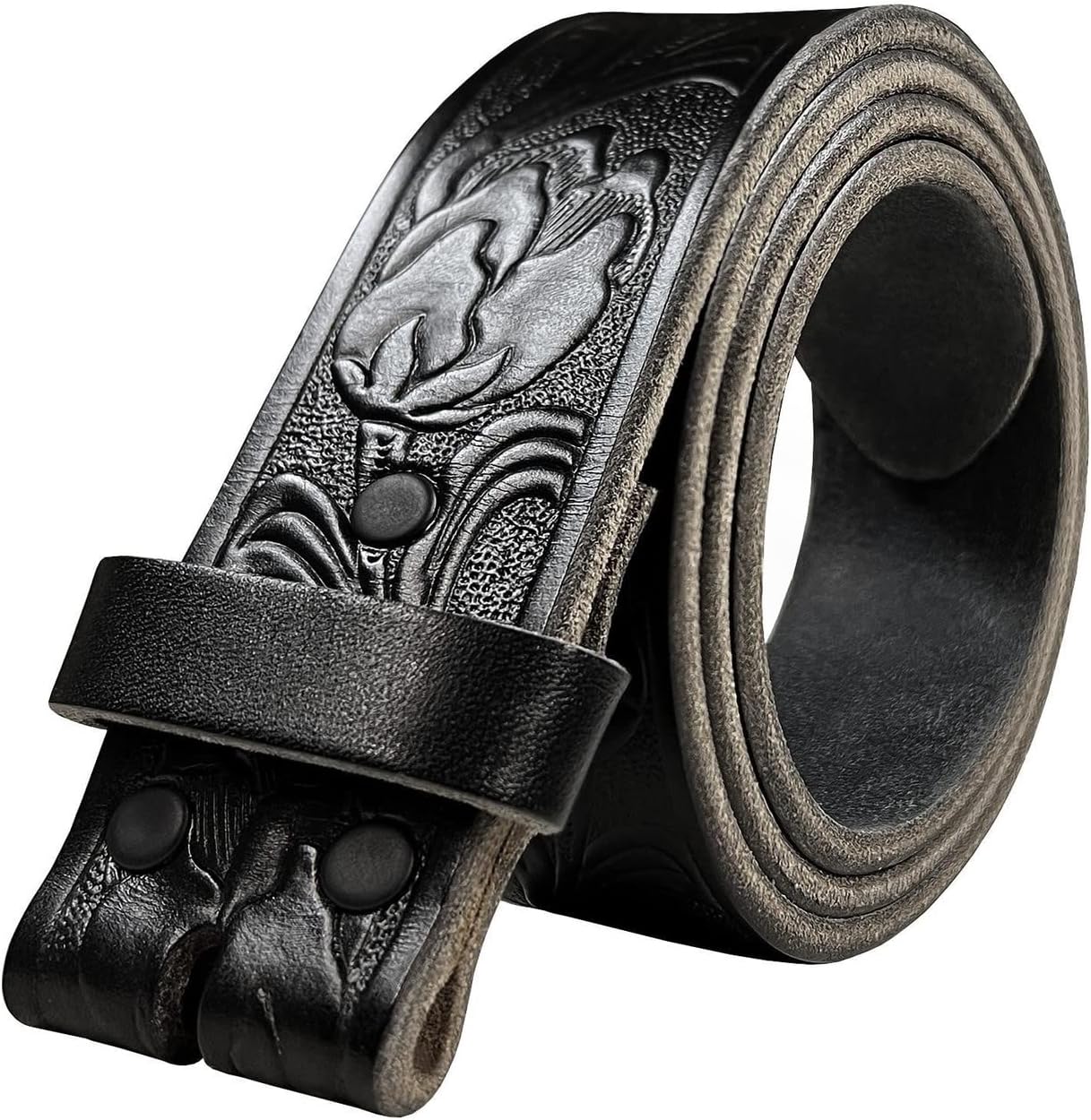 100% One-Piece Full Grain Leather Belt Straps for Versatility