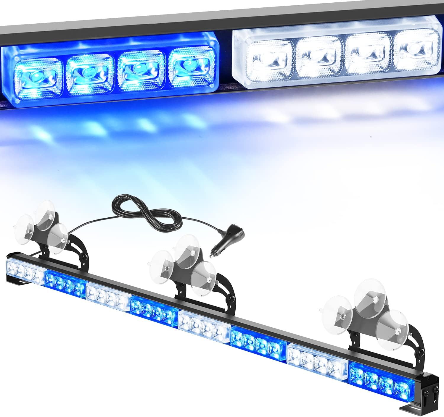 Nilight Traffic Advisor Emergency Strobe Light Bar for Safety