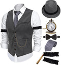 1920s Mens Costume Peaky Blinders Roaring 20s Gangster Outfit