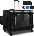 Large Wheeled Cat Carrier for Comfortable and Convenient Travel