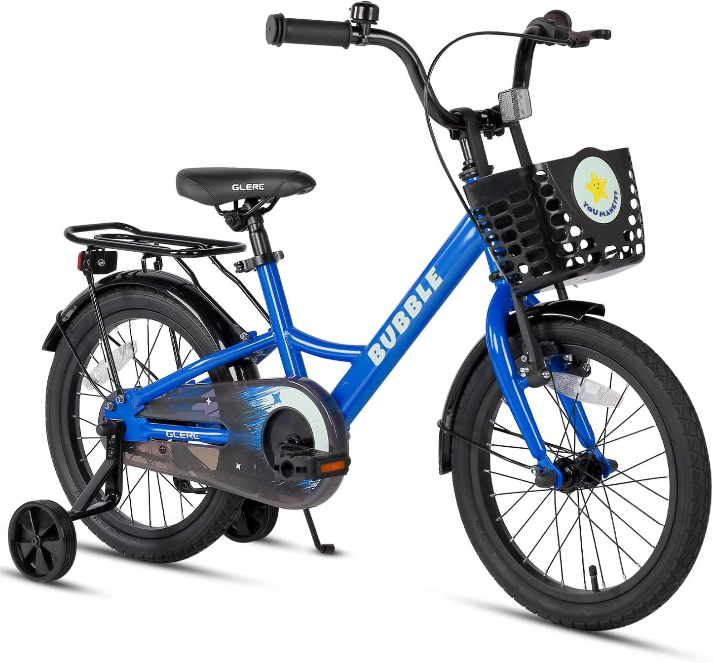Glerc Bubble Kids Bike for 2-8 Years with Training Wheels