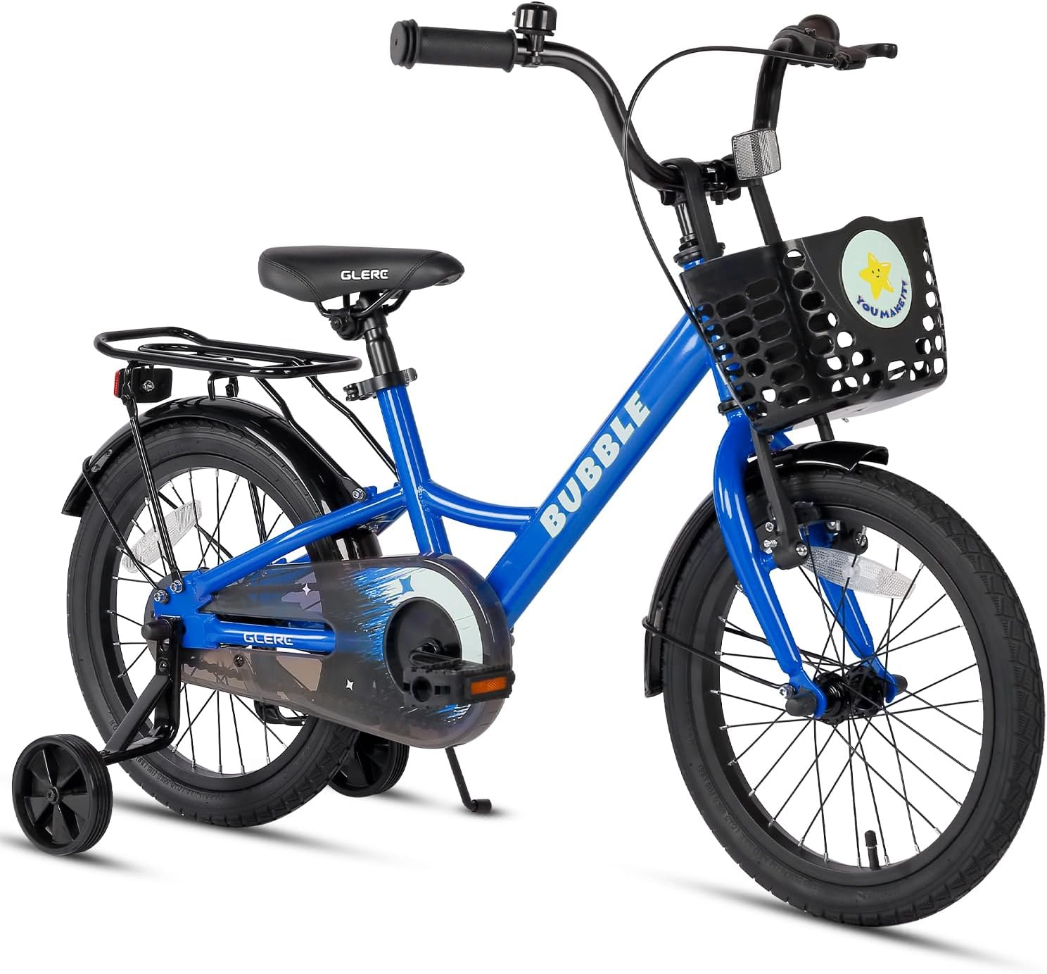 Glerc Bubble Kids Bike for 2-8 Years with Training Wheels