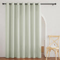 RYB HOME Extra Wide Semi Sheer Curtains W 100 x L 84 - Linen Textured