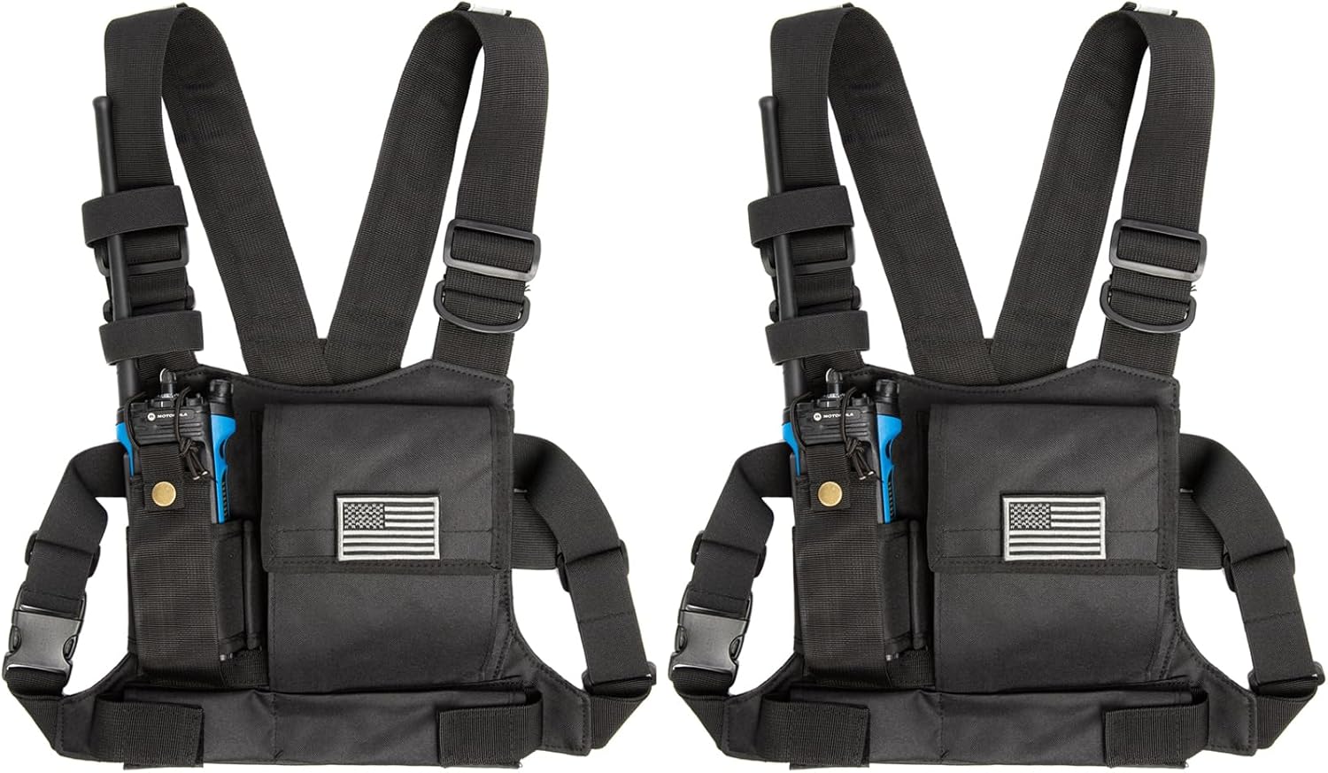 LUITON Radio Chest Harness with Reflective Strips for Safety