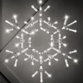 36 in Folding Cool White Twinkle Snowflake Decoration - Outdoor LED