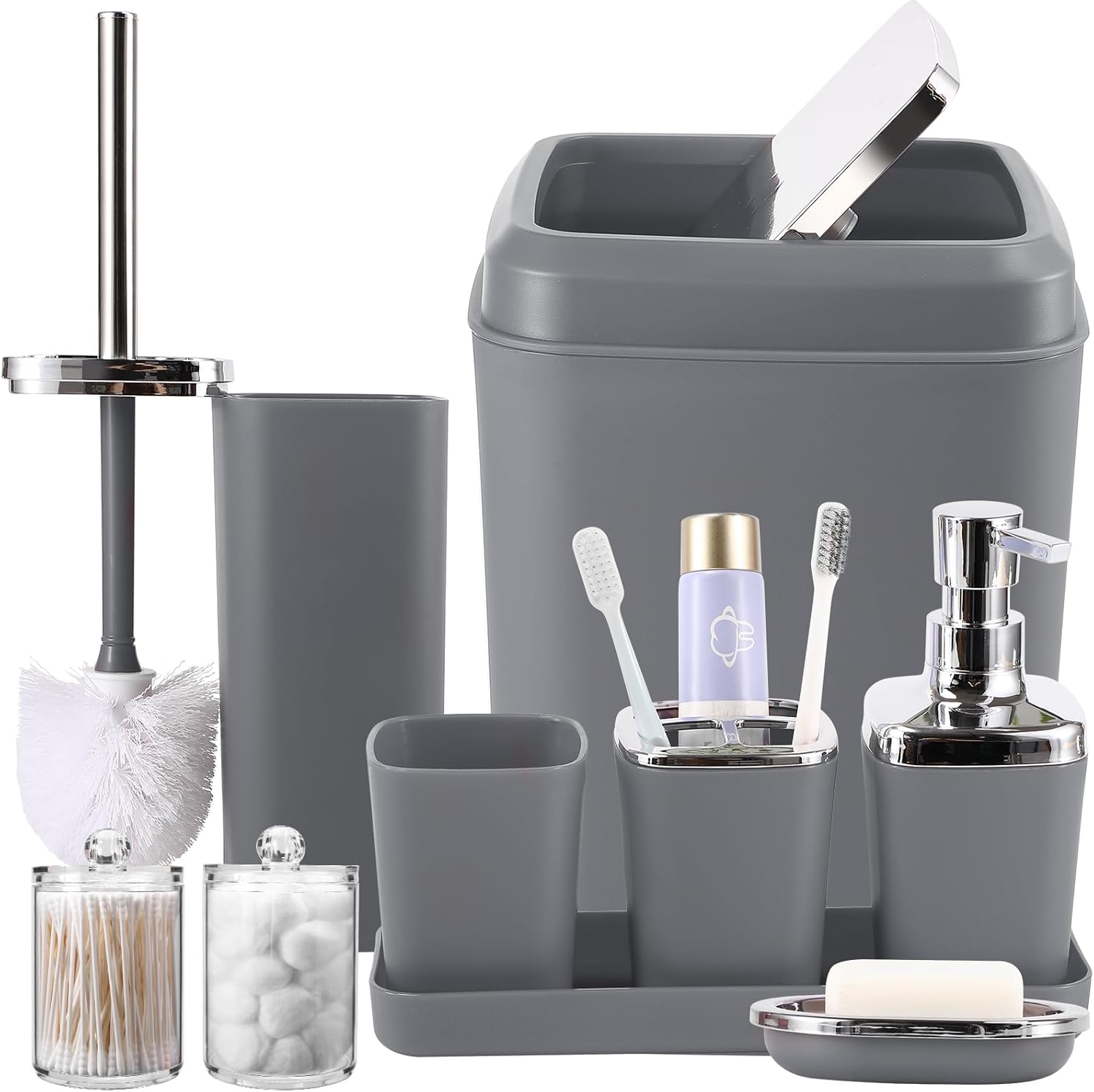 Grey Bathroom Accessories Sets Complete for Modern Spaces