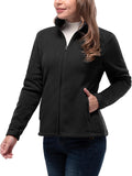 33,000ft Women's Zip Up Fleece Jacket - Soft Polar Midweight Coat
