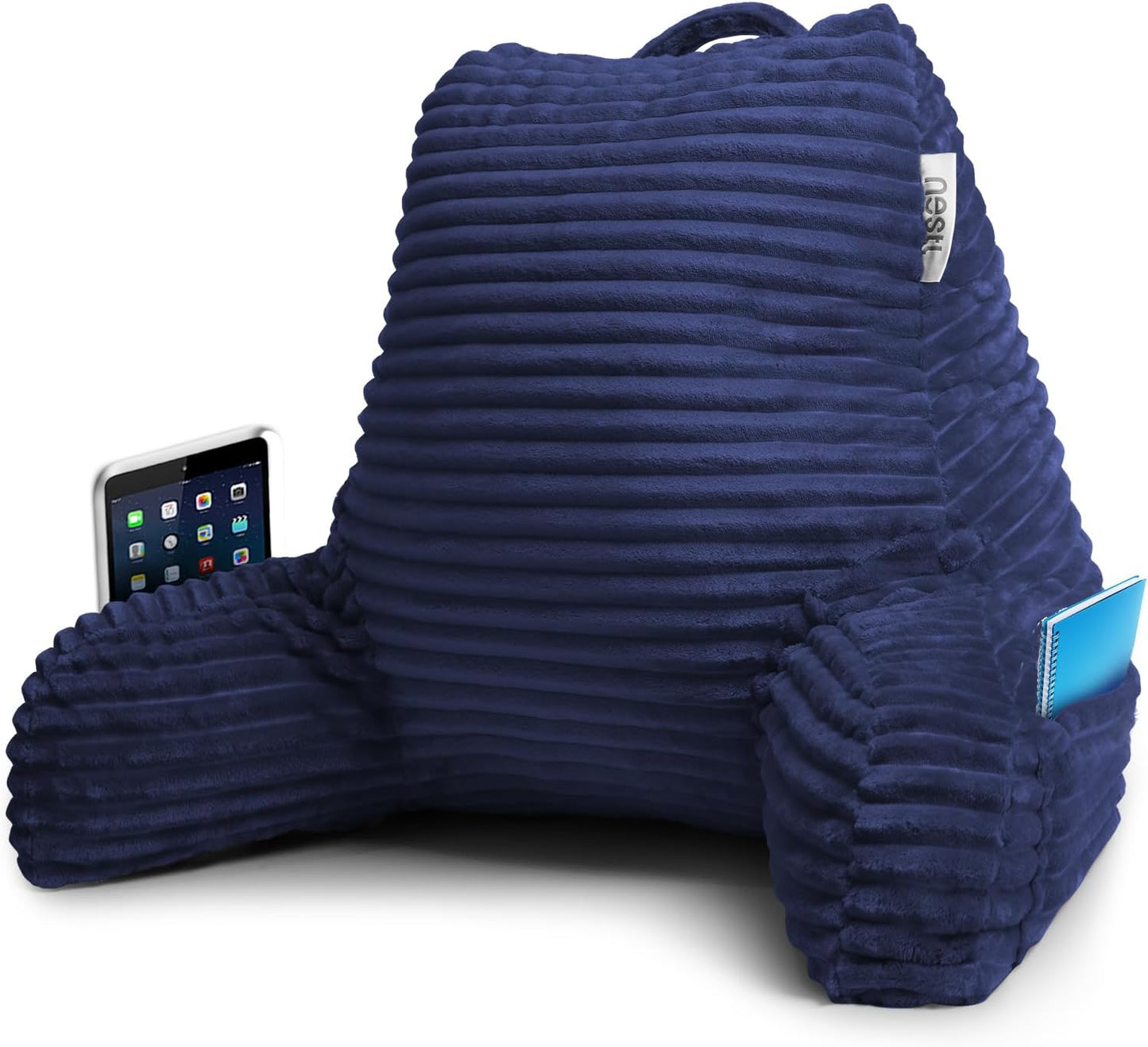 Nestl Reading Pillow with Shredded Memory Foam for Comfort