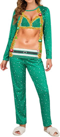 Couple Ugly Christmas Pajamas Set Long Sleeve Pjs for Women Men - Fun