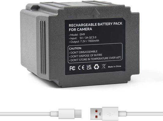 7000mAh Rechargeable Battery Pack for TACTACAM Defend Camera