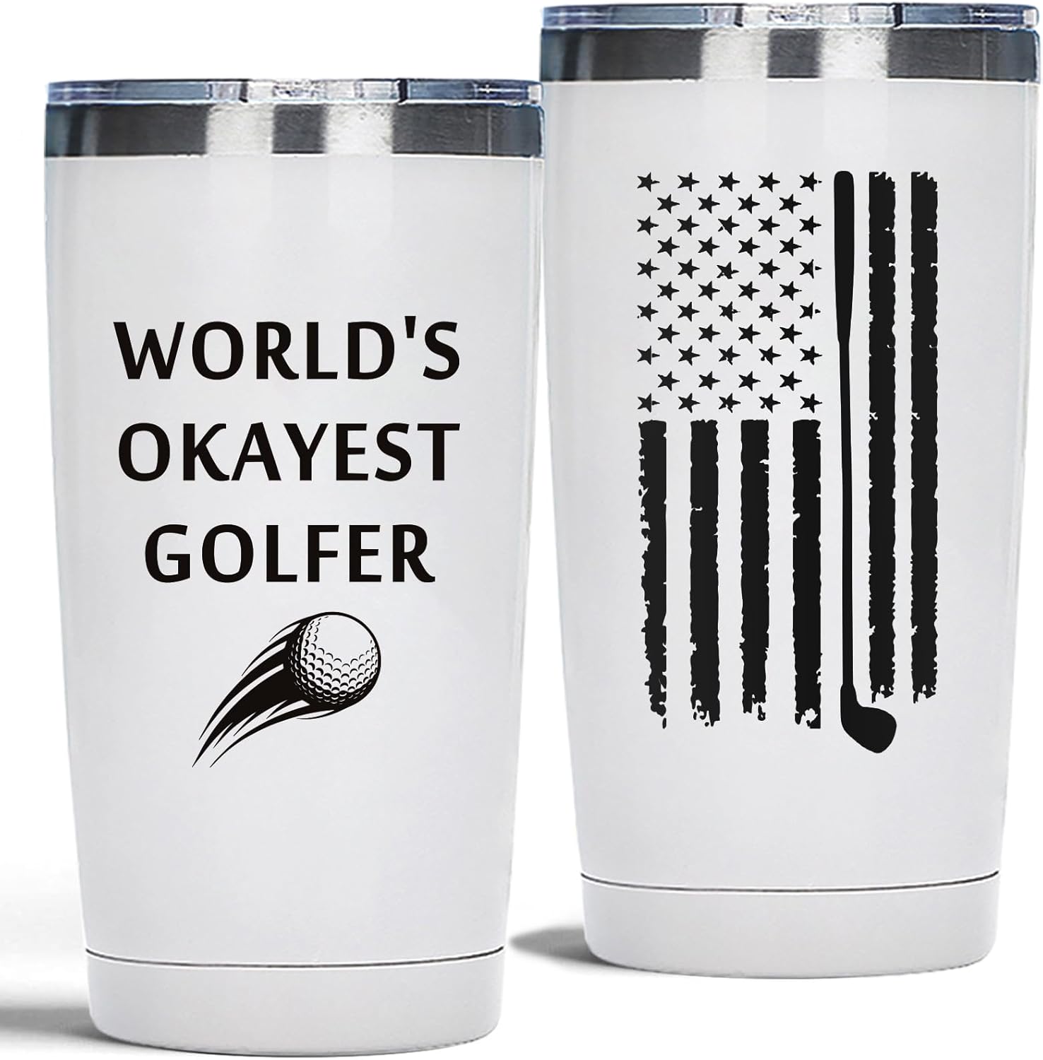 Okayest Golfer's Delight: 20oz Golf Lovers Tumbler by SAHIJE