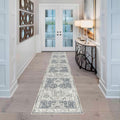 Runner Rug 2x10 Grey Hallway Runner - Soft, Non Slip, Washable