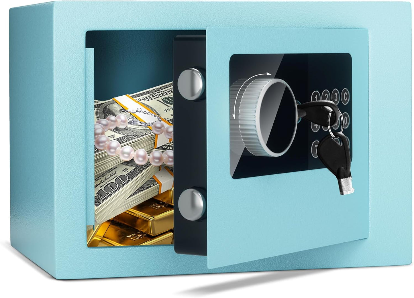 Digital Electronic Money Safe for Secure Storage of Valuables