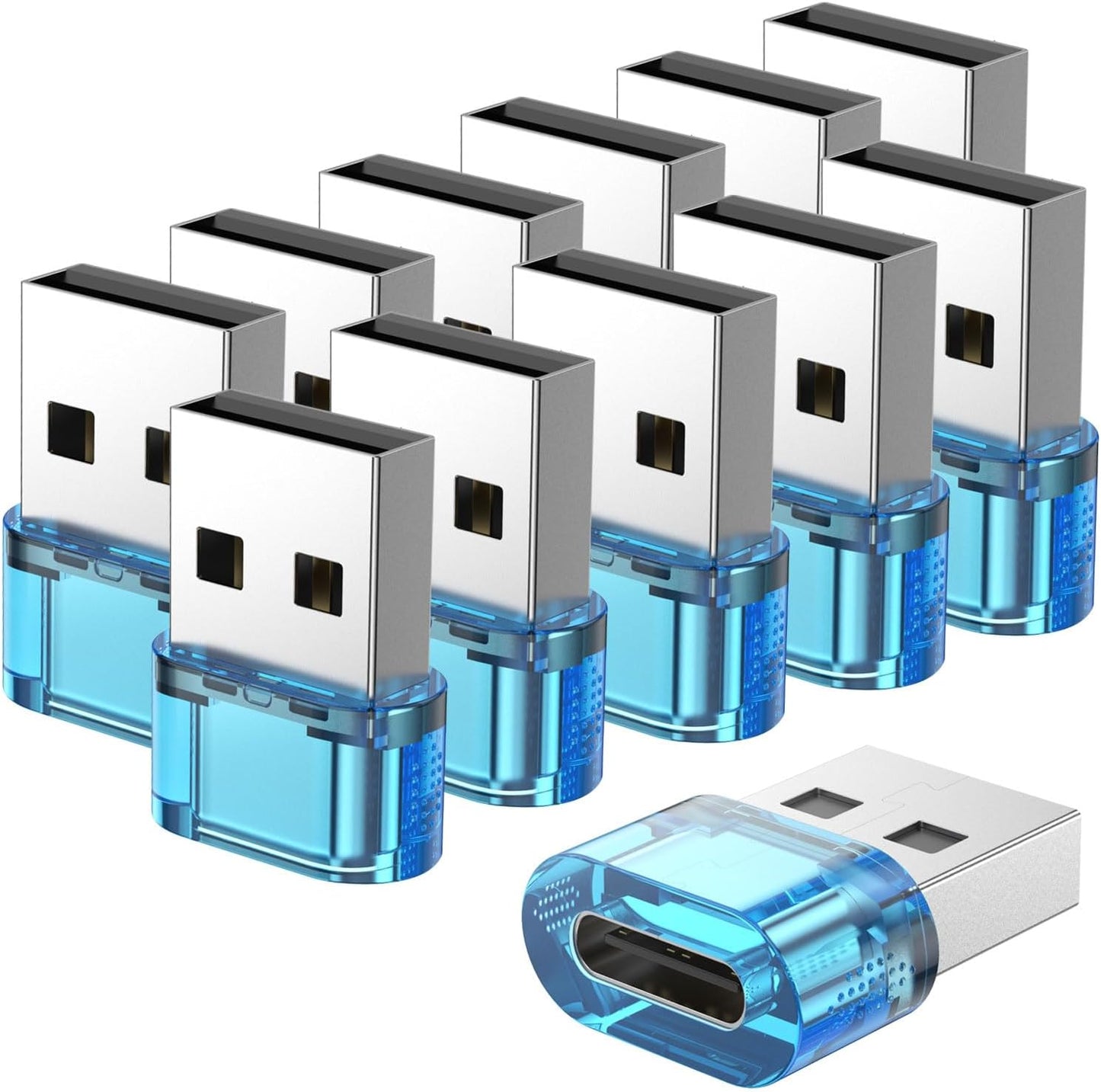 12-Pack USB-C Fast Charging Adapters - Fidioto