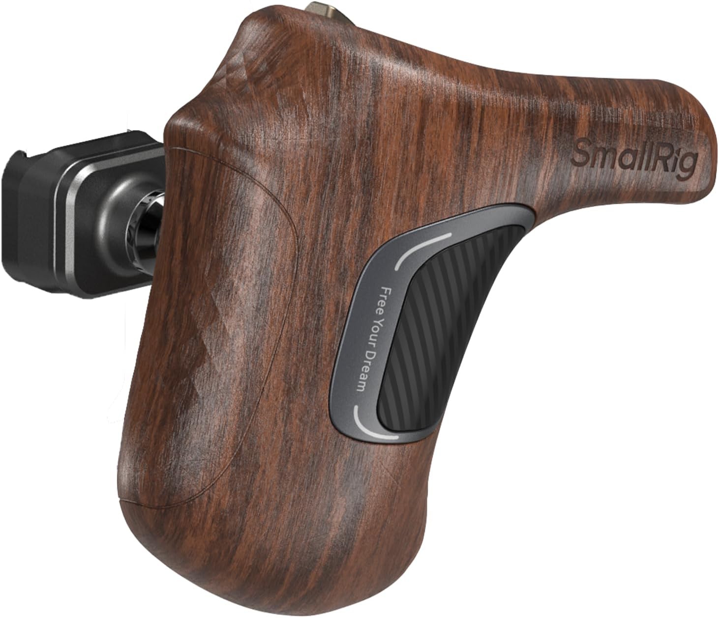 SmallRig Rotating Left-Side Wooden Handle for Comfortable Shooting