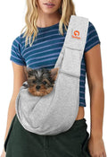 Tomkas Small Dog Sling Carrier for 3-10 lbs Pets - Comfortable Travel