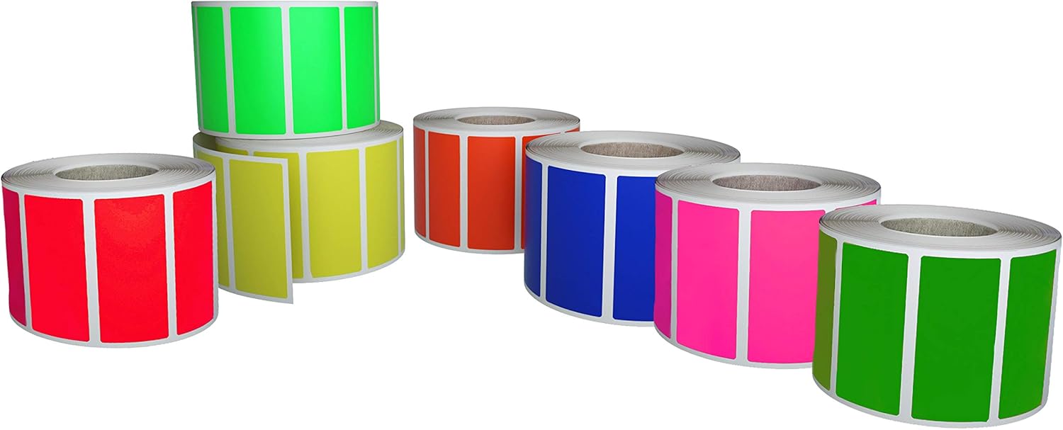 Rectangular Color Coding Sticker Roll for Organizing Needs