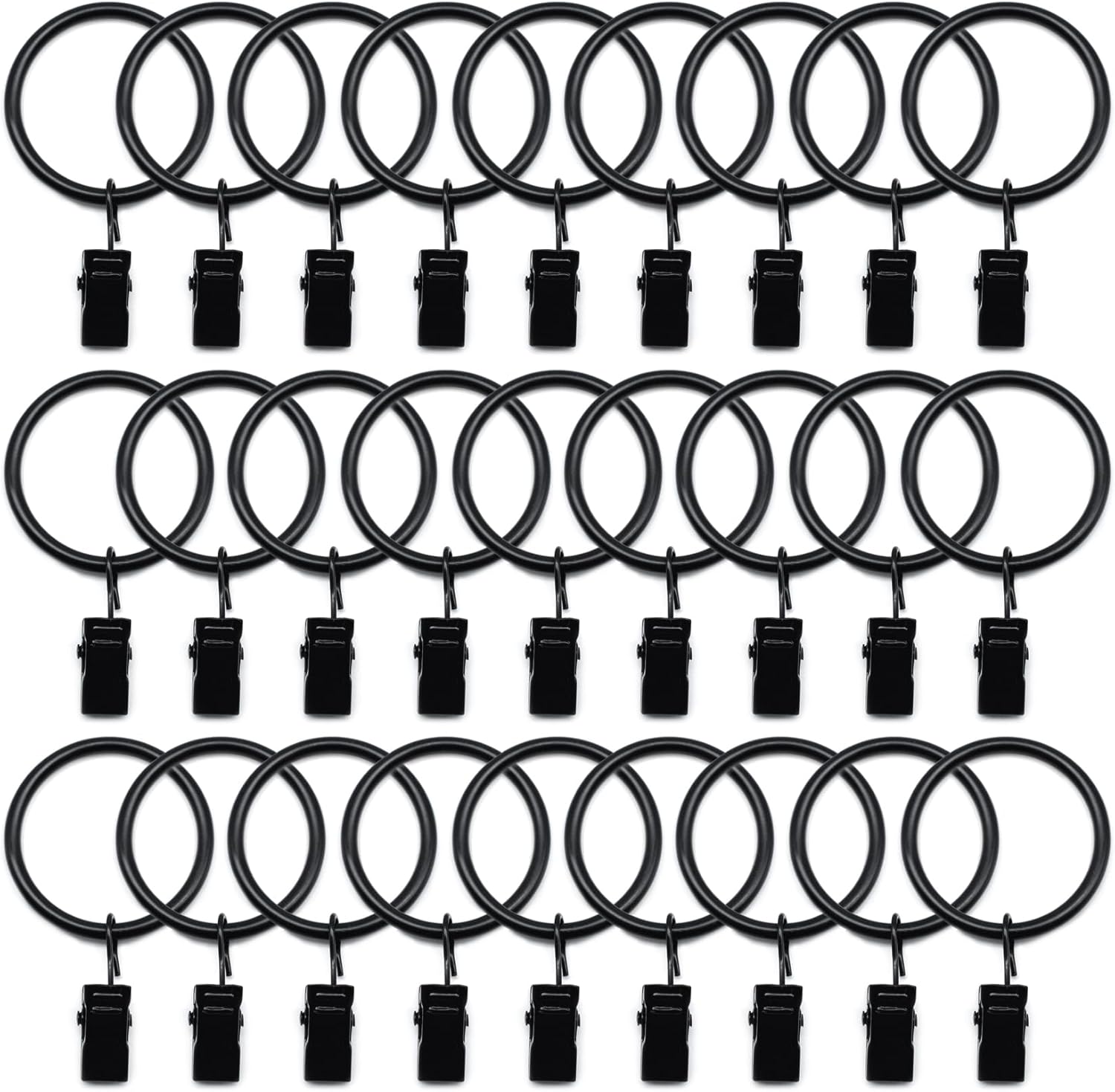 Strong Metal Curtain Rings for Elegant Drapes