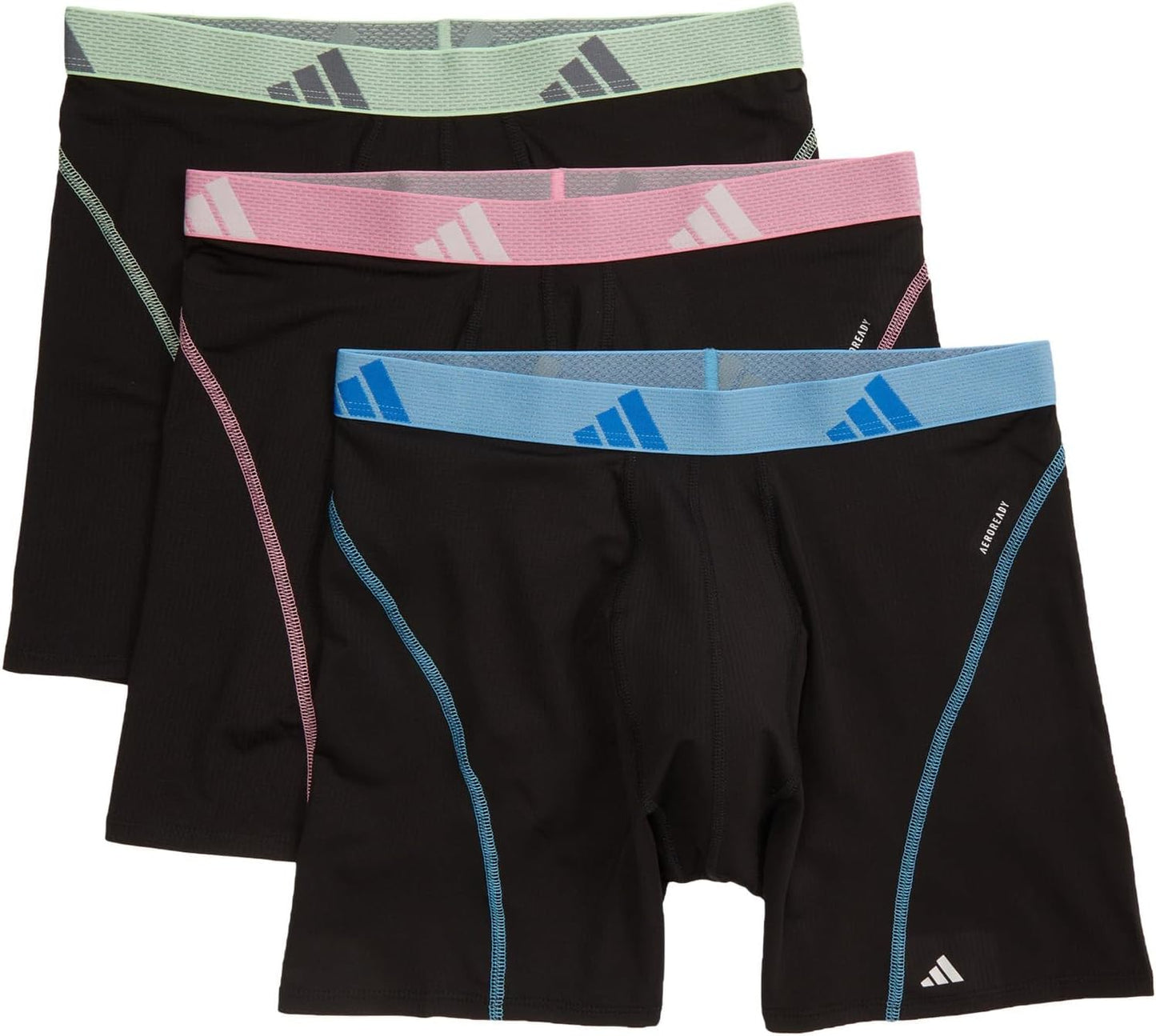 adidas Men's Performance Athletic Mesh Boxer Briefs 3-Pack