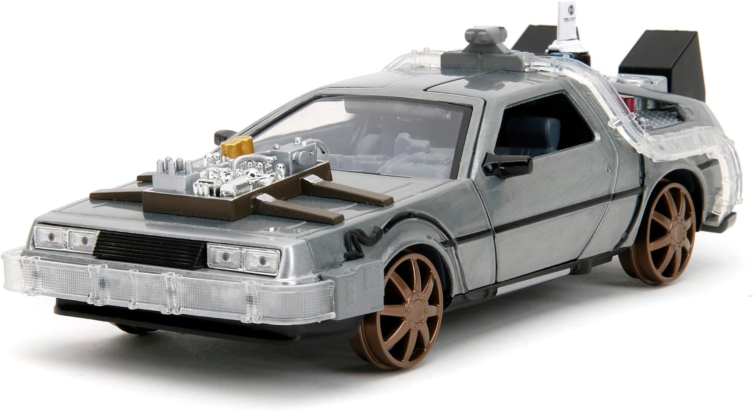 1:24 Scale Back to the Future Part 3 Time Machine - Detailed Die-Cast Collectible for Ages 8+