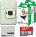 Fujifilm INSTAX Mini LiPlay Hybrid Instant Camera Bundle - Matcha
