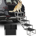 Dog Stairs for Large Dogs 5 Step Wide 16in - Foldable Ramp for Car