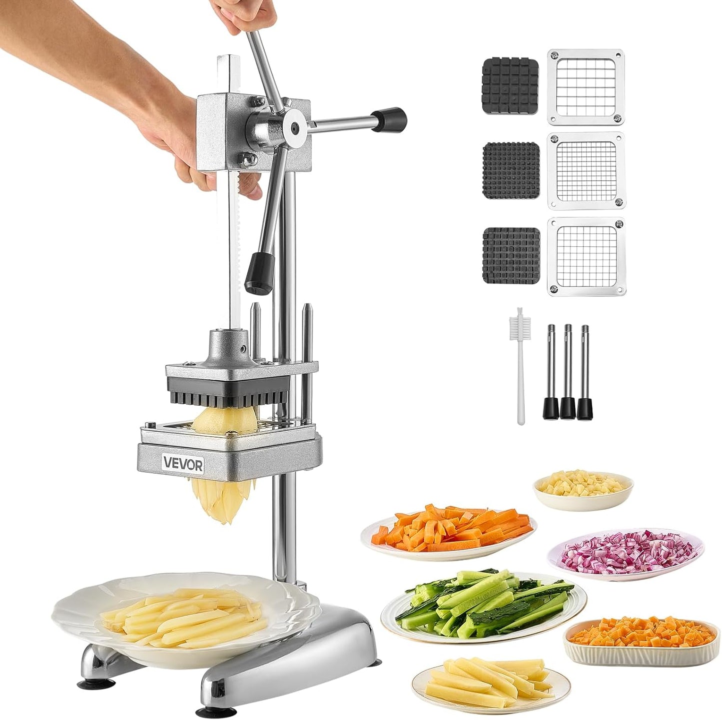 VEVOR Commercial French Fry Cutter for Effortless Vegetable Chopping