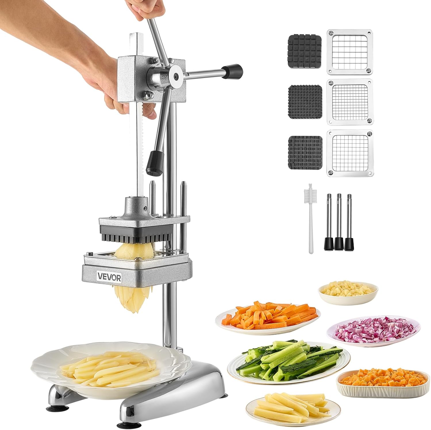 VEVOR Commercial French Fry Cutter for Effortless Vegetable Chopping