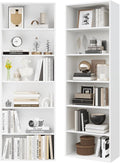 71.2 Tall Narrow Bookshelf for Modern Living Room Storage