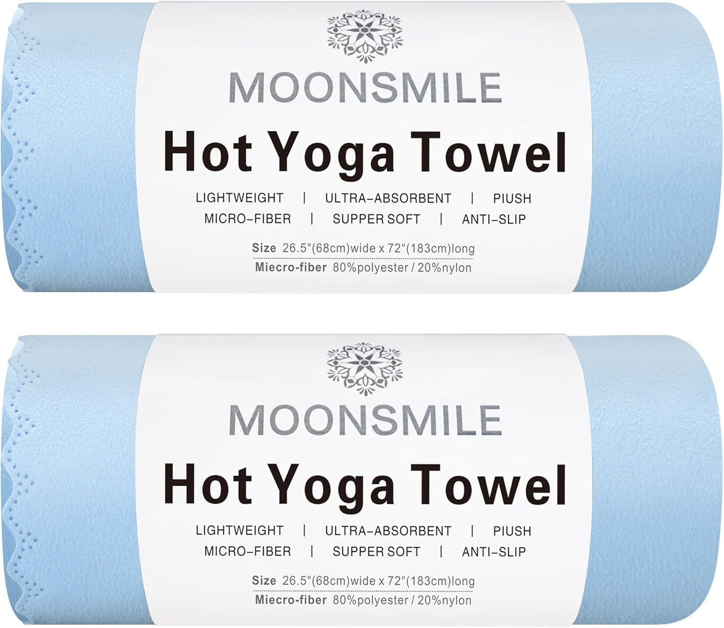 Ultra-Absorbent Hot Yoga Mat Towels by MOONSMILE