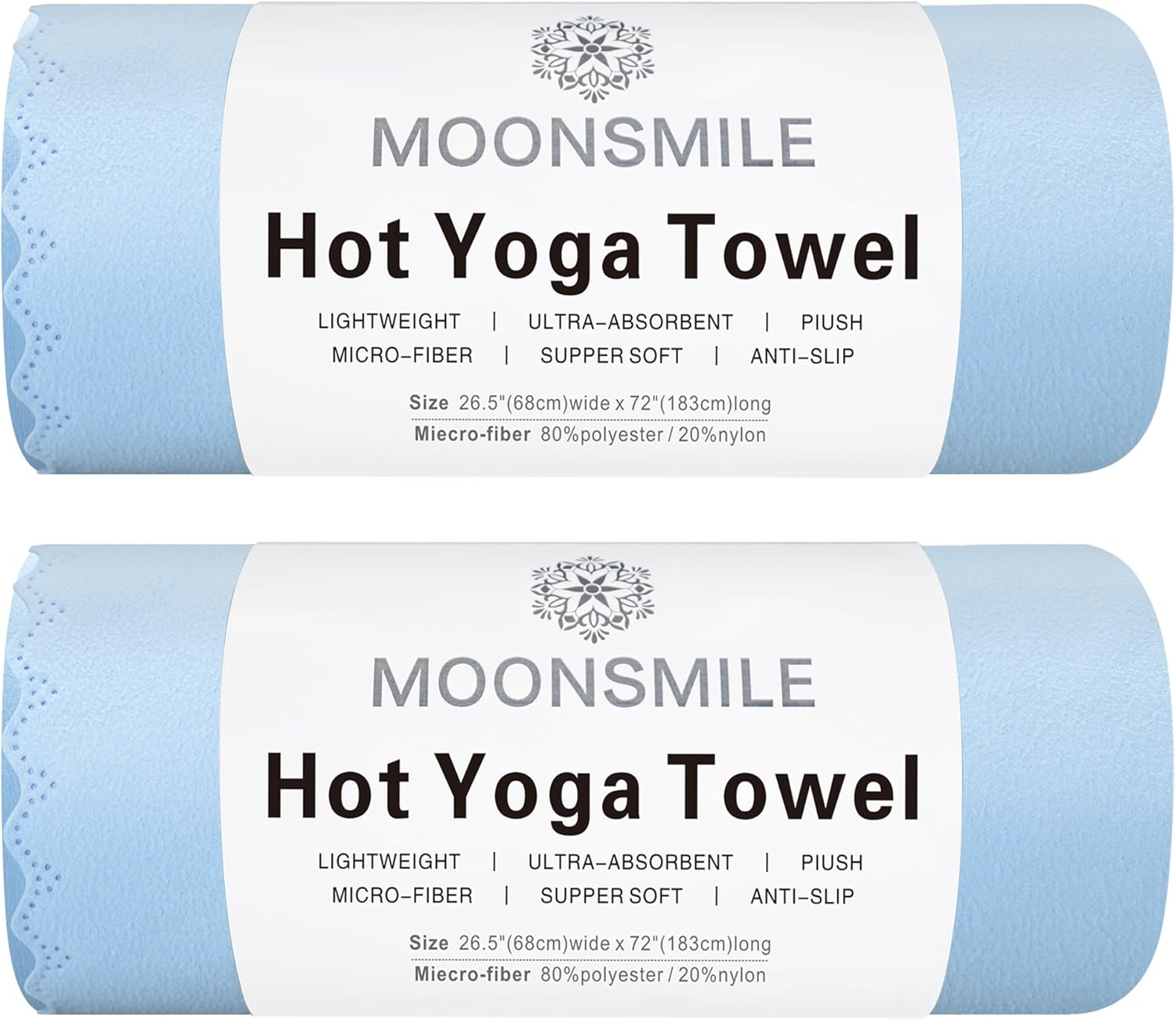 Ultra-Absorbent Hot Yoga Mat Towels by MOONSMILE