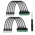 RJ45 Male to 8 Pin Screw Terminal Adapter 10 Pcs - Easy CCTV