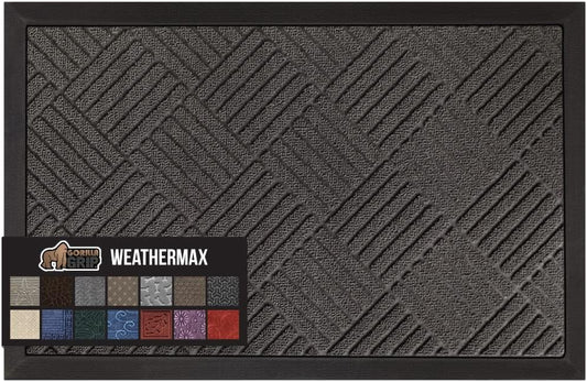 GORILLA GRIP Waterproof All-Season WeatherMax Doormat for Home
