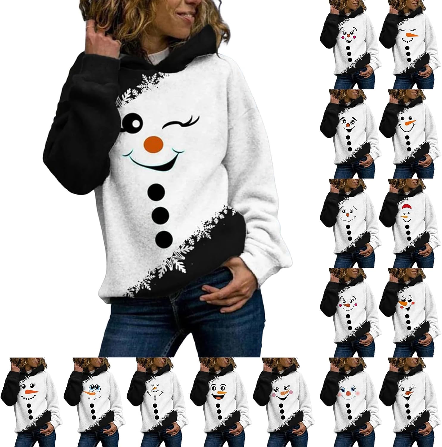 Cute Snowman Christmas Hoodie - Cozy Festive Style
