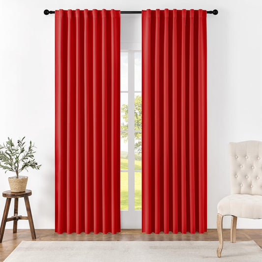 Joydeco Blackout Curtains 96 Inches Long for Bedroom and Living Room