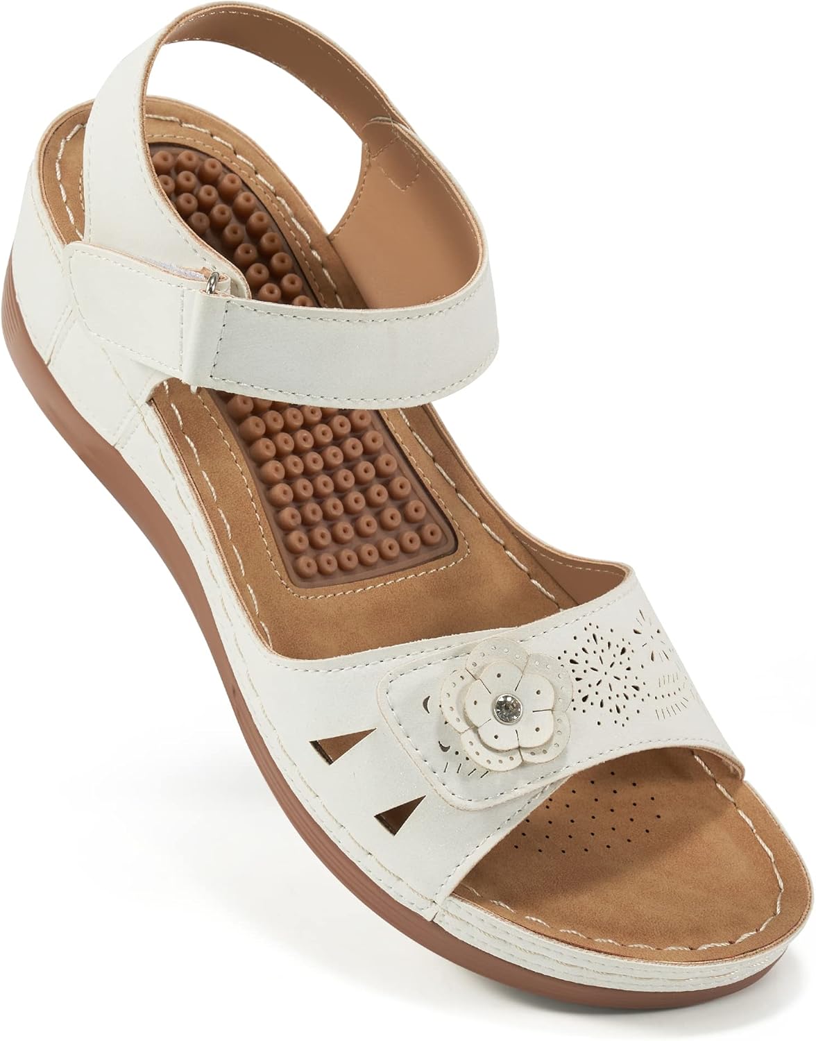 FUDYNMALC Sandals for Women: Comfortable Orthopedic Wedge Shoes