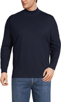 Lands' End Men's Super-T Cotton-Blend Mock Turtleneck (Style CZ3M)