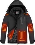 Heated Jackets for Men with 16000mAh Battery Pack - 8-Zone Warmth