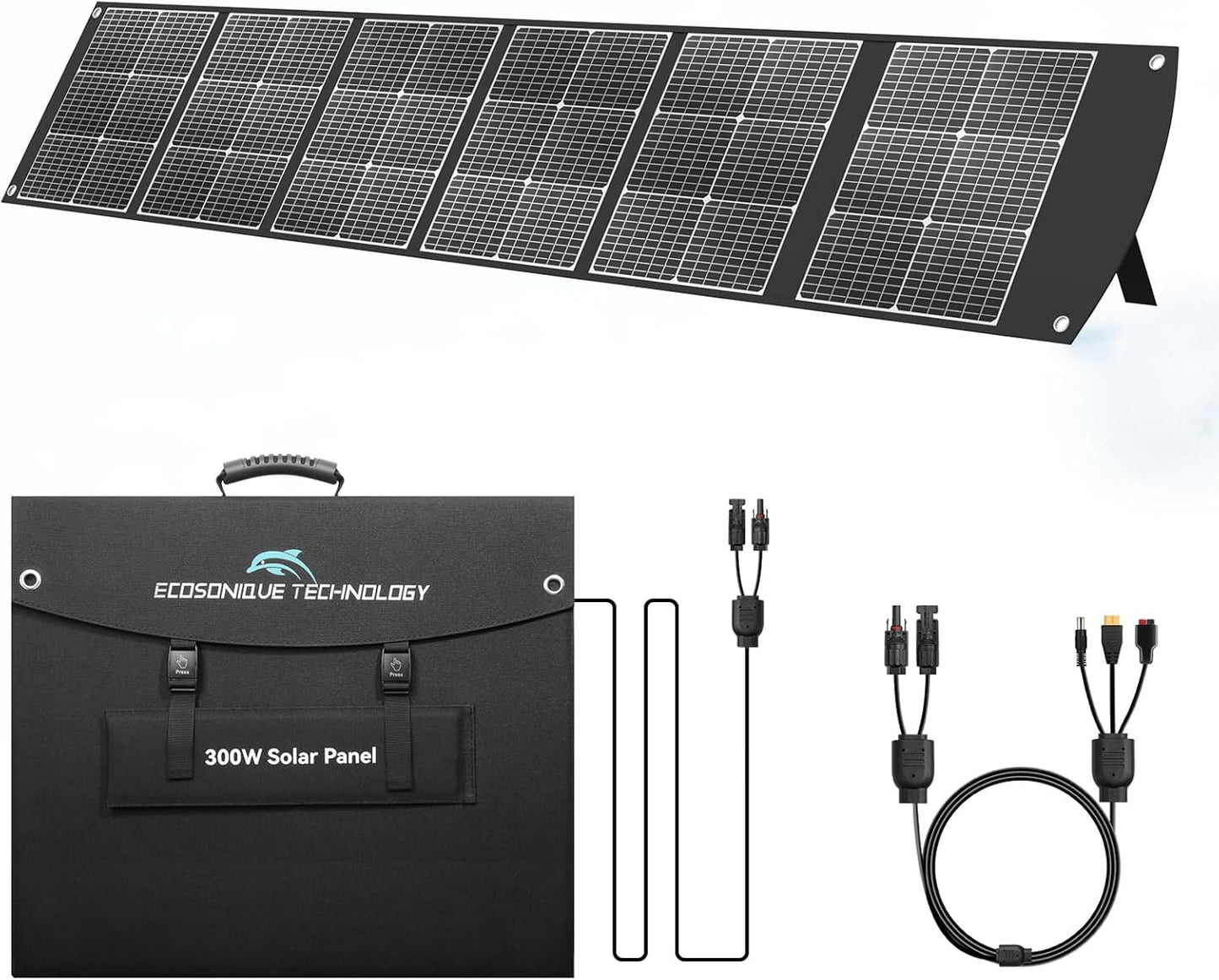 Ecosonique 300W Portable Solar Panel for Outdoor Adventures