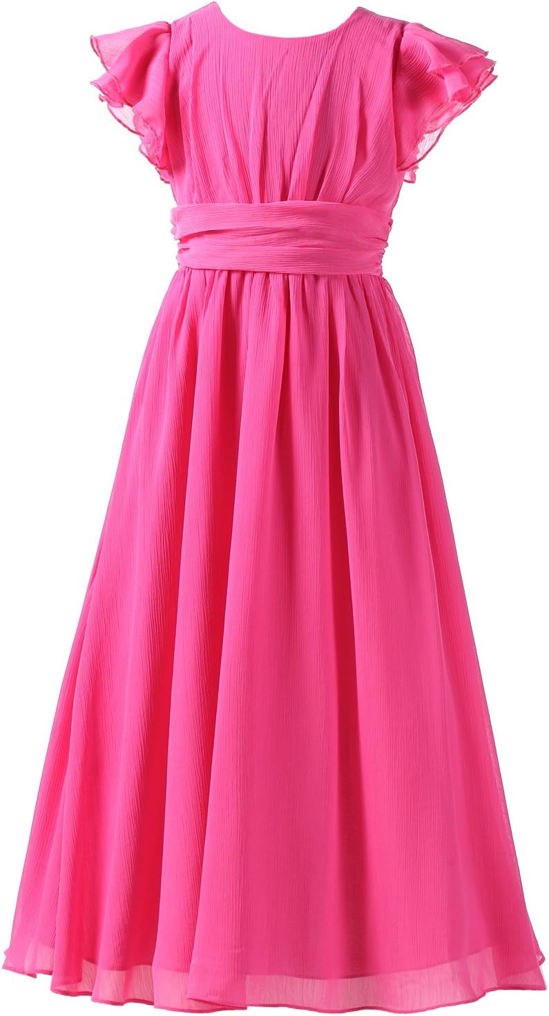 Junior Bridesmaid Dress for Prom and Parties - Long Flower Girl Dress