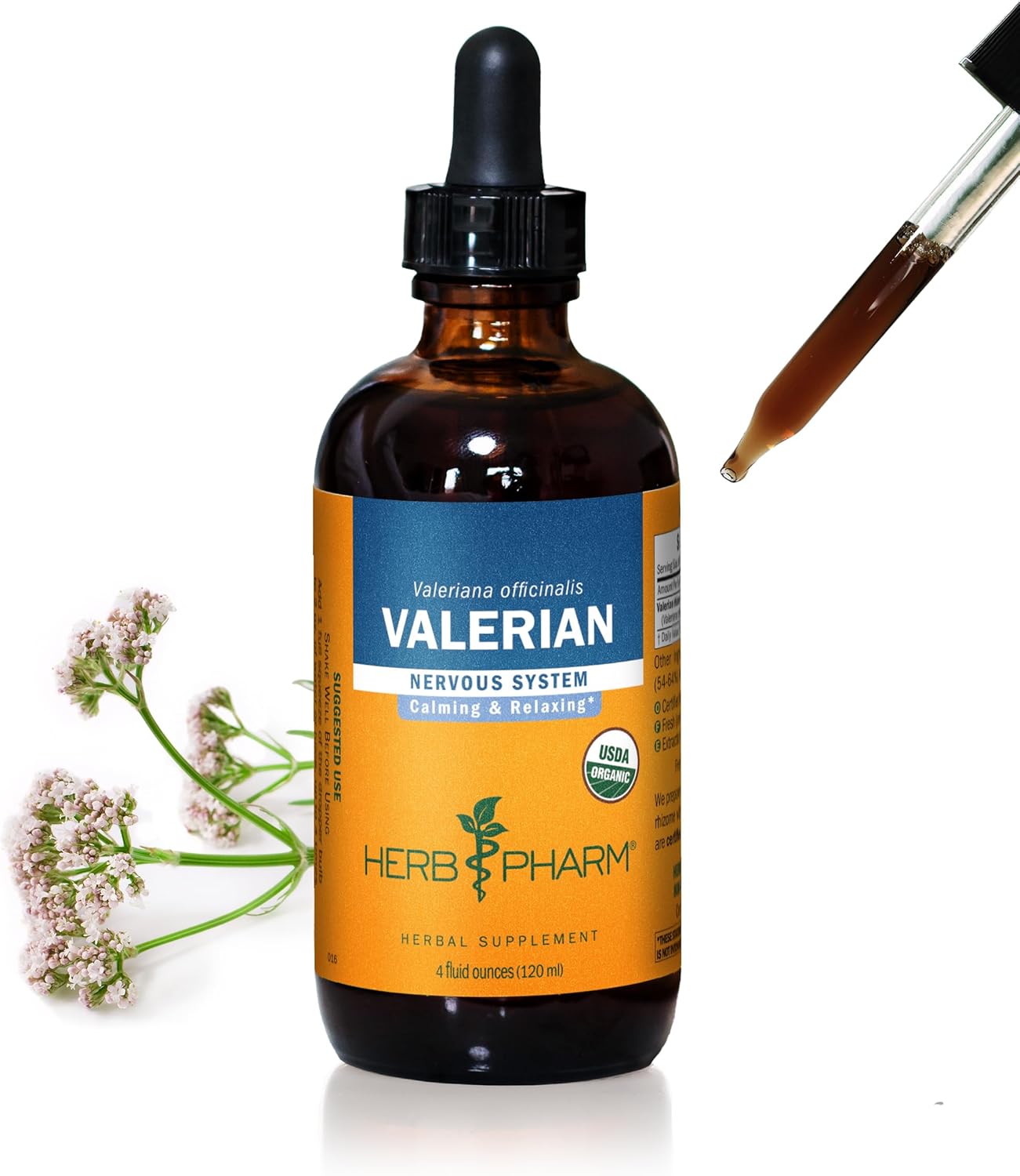 Organic Valerian Root Liquid Extract for Relaxation and Sleep
