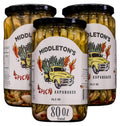 Spicy Green Pickled Asparagus Variety Pack - Set of 3 Jars