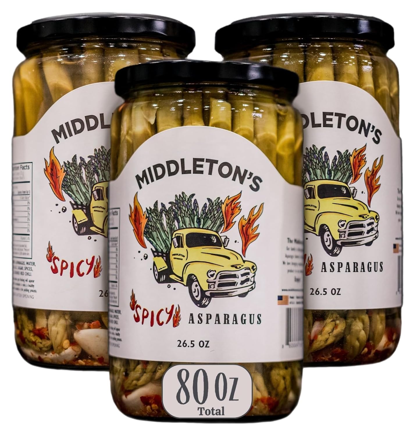 Middleton Farms Pickled Asparagus Variety Pack - Unique Flavors