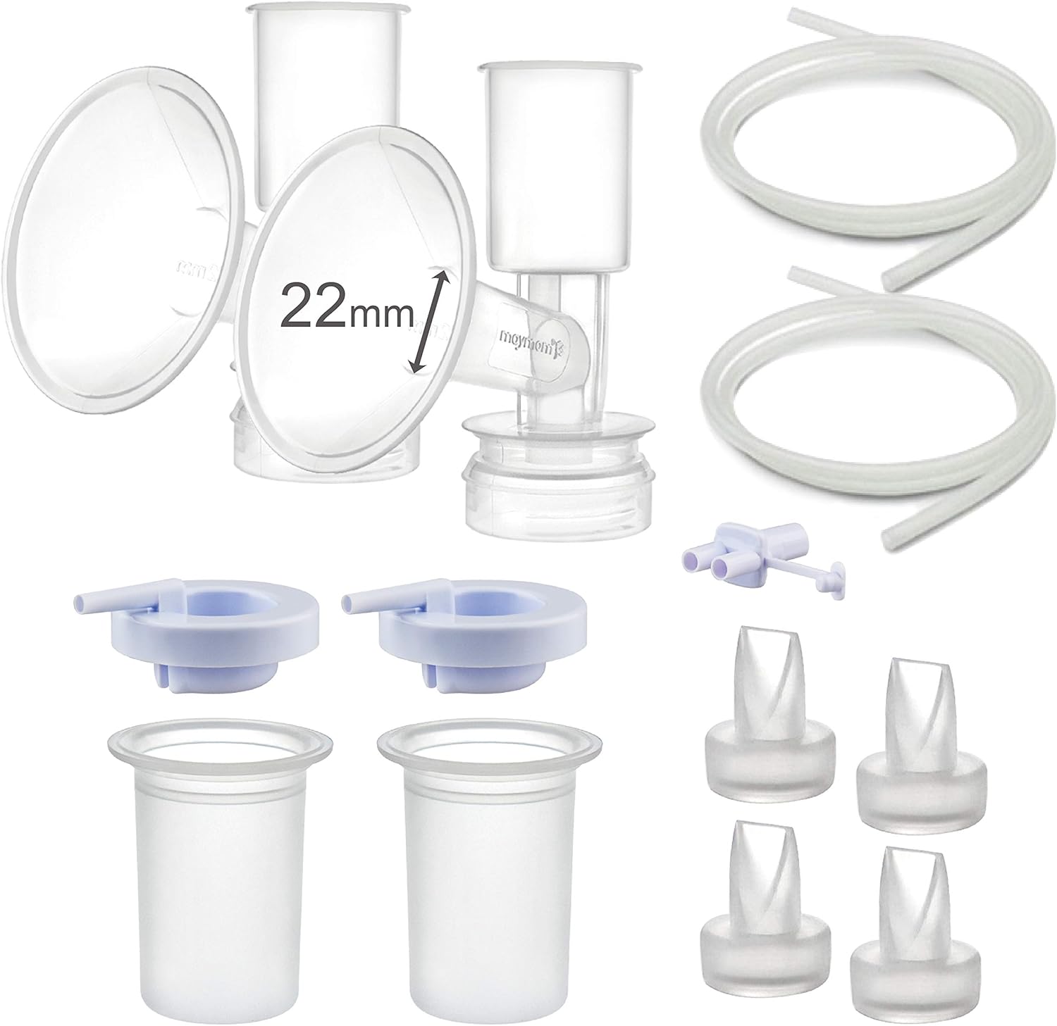 Maymom Pump Parts Compatible with Ameda Purely Yours Pumps