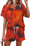 WIHOLL Two Piece Outfits for Women Lounge Sets Button Down Top