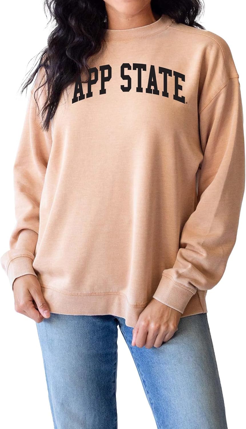 Chicka-D NCAA Womens Burnout Fleece Pullover for Team Pride