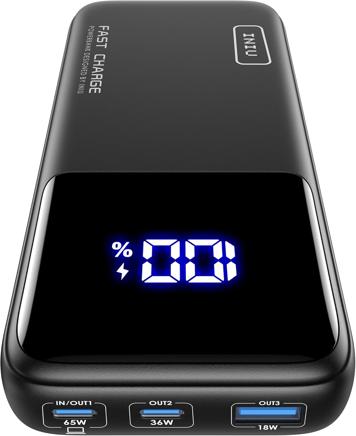 INIU 65W Laptop Power Bank | Fast Charging External Battery