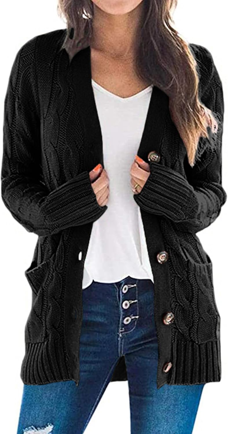 PRETTYGARDEN Women's Open Front Cardigan for Cozy Fall Style